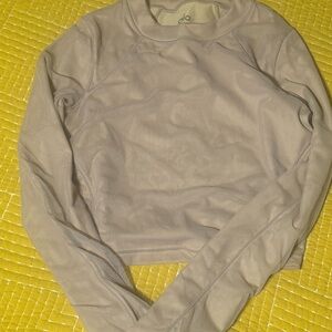 ALO yoga women’s vision long sleeve plink plum mesh moves